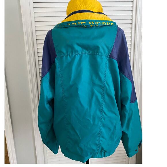 Vtg Members Only Marine Works Practical Navigator Sailing Jacket Sz L Colorblock - Picture 5 of 9